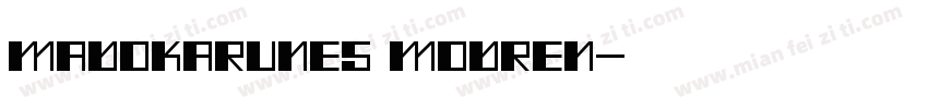 Madokarunes Modren字体转换